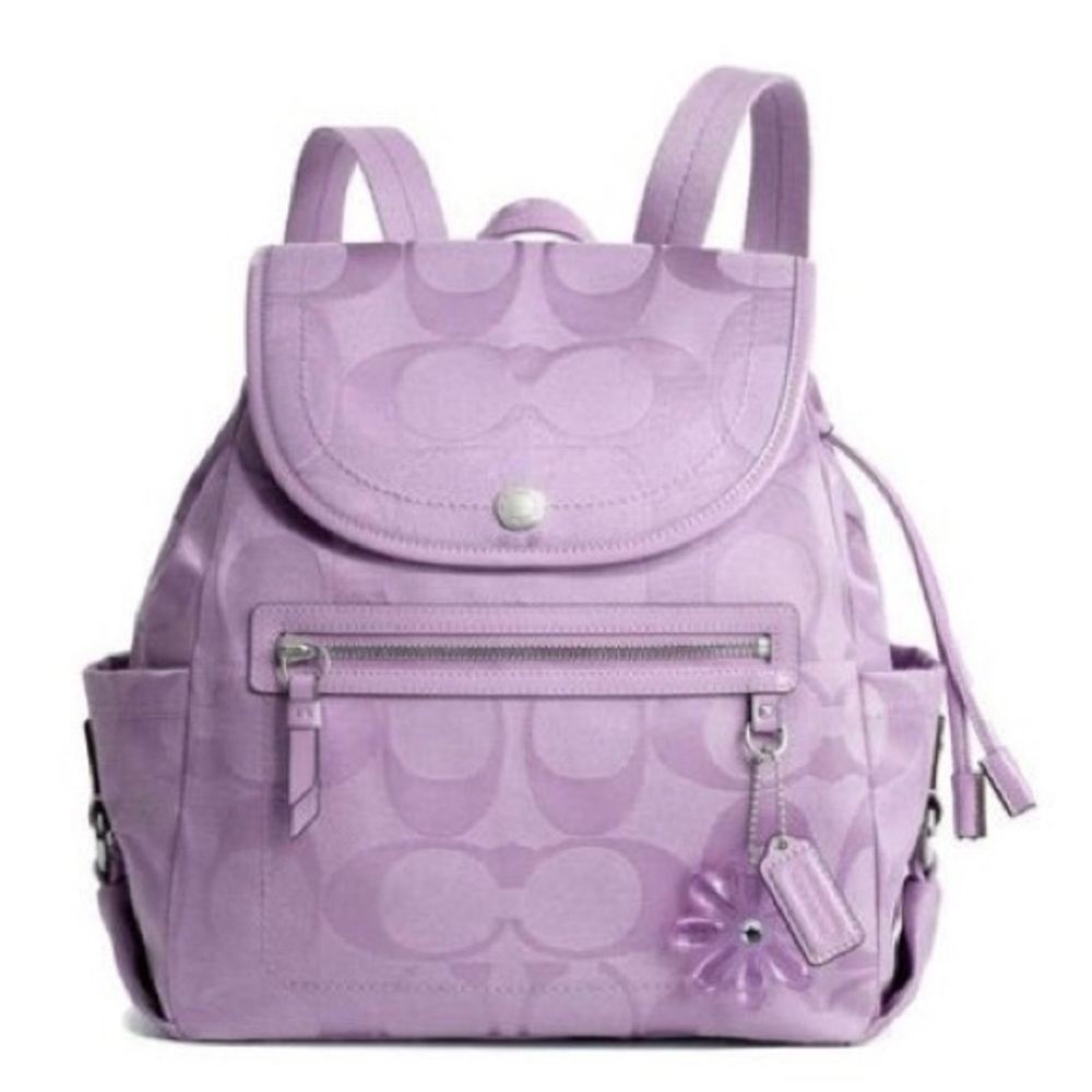 Signature Kyra Daisy Lilac Coach Backpack